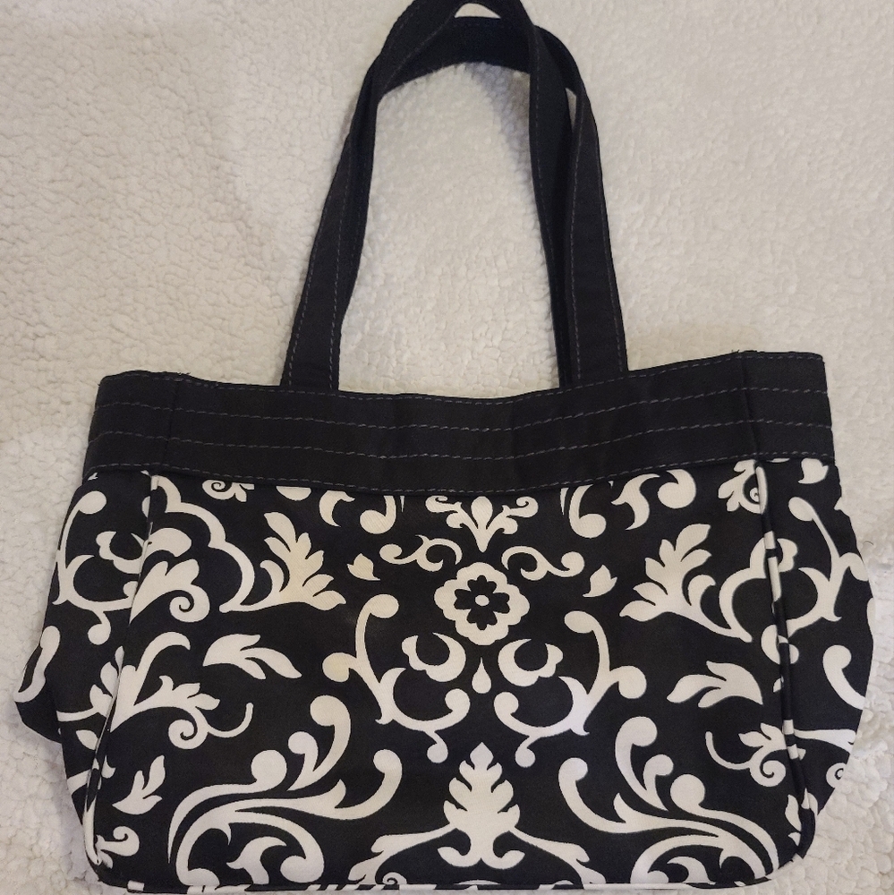 Elegant Black and White Tote Bag